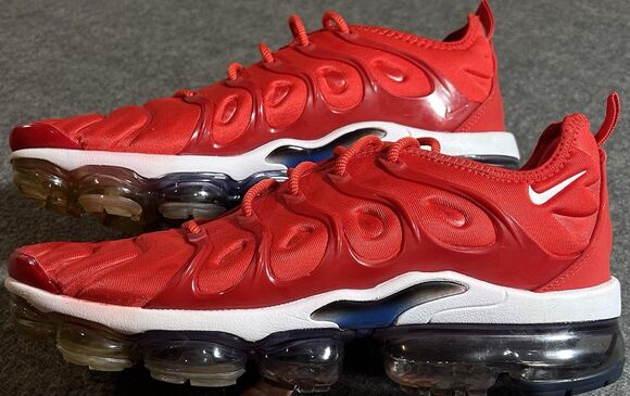 Nike 2017 Air VaporMax Plus Men’s Sz11 Shoes USA University Chile Red 924453-601